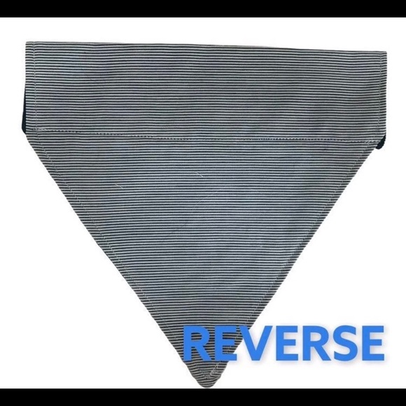 HANDMADE DOG BANDANA EMBROIDERED RESCUED PERSONALIZED AVAILABLE SLIP ON NO TIES - Picture 3 of 7